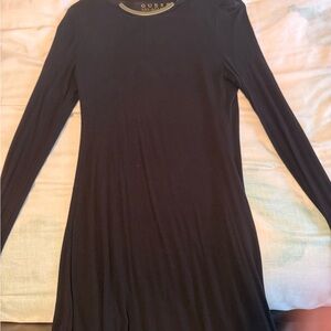 Guess Black Long Sleeve Dress